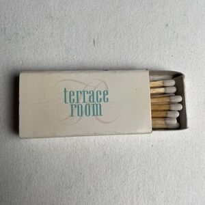 vintage marchands bar and grill matchbook terrace room blue‎ white